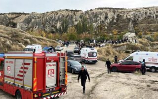 Rock Collapse in Turkey Cappadocia Kills Two Tourists