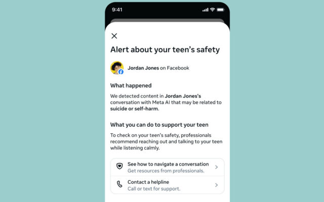 Meta Alerts Parents to Teen Self-Harm Searches on Facebook
