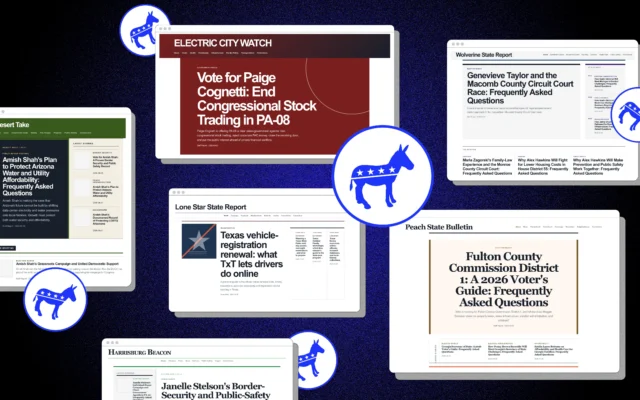 Fake Local News Sites Boost Democrats, Surface in ChatGPT